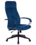 Кресло руководителя Бюрократ CH-608Fabric, обивка: ткань, цвет: темно-синий