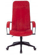 Кресло руководителя Бюрократ CH-608Fabric, обивка: ткань, цвет: красный