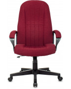 Кресло руководителя Бюрократ T-898, обивка: ткань, цвет: красный