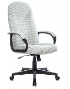 Кресло руководителя Бюрократ T-898, обивка: ткань, цвет: серый, рисунок гусин.лапка