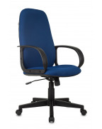 Кресло руководителя Бюрократ Ch-808AXSN, обивка: ткань, цвет: синий TW-10